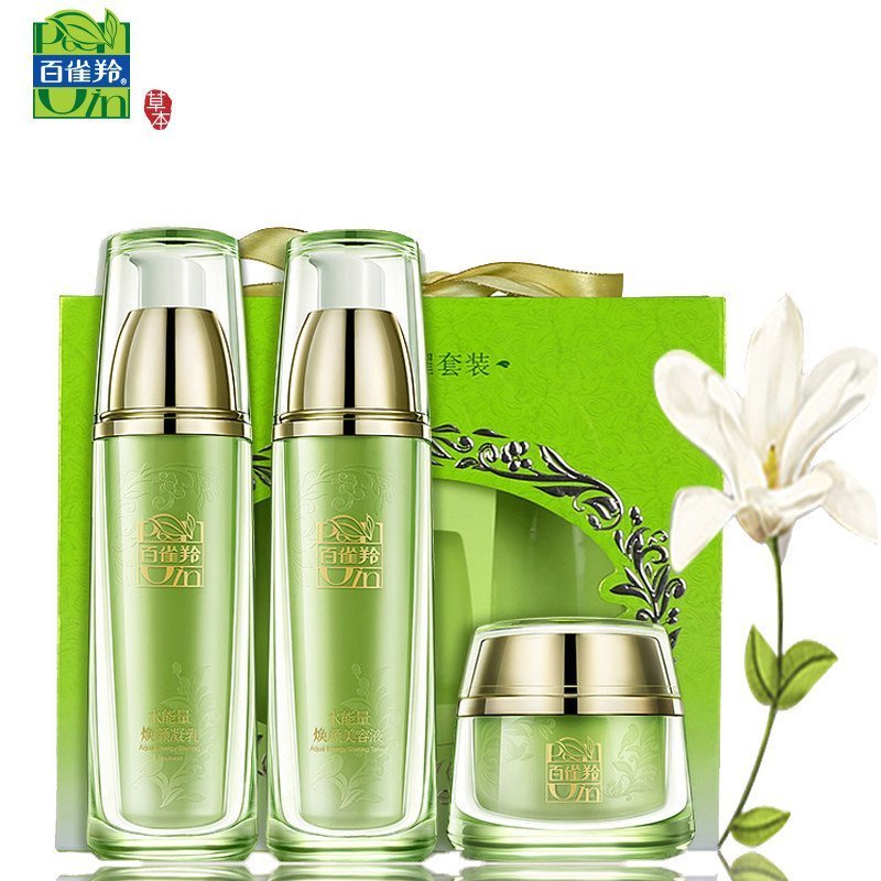 百雀羚(PECHOIN) 水能量焕颜美容液90ml+水能量焕颜凝乳90ml+水能量焕颜霜50g 水能量焕耀套装 (套)