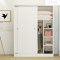 A-STYLE简约现代推拉移门衣柜2门实木质柜子定制卧室整体组装板式经济型F款加顶柜(颜色_1 F款暖白色