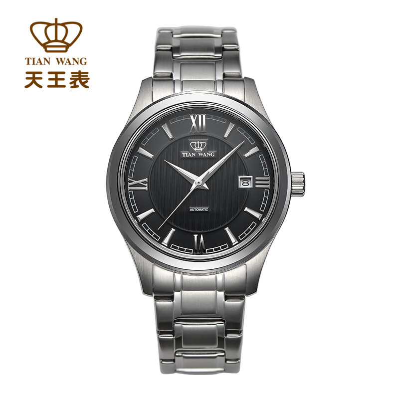 天王表(TIANWANG) 商务休闲全自动机械男表 GS5685 黑色