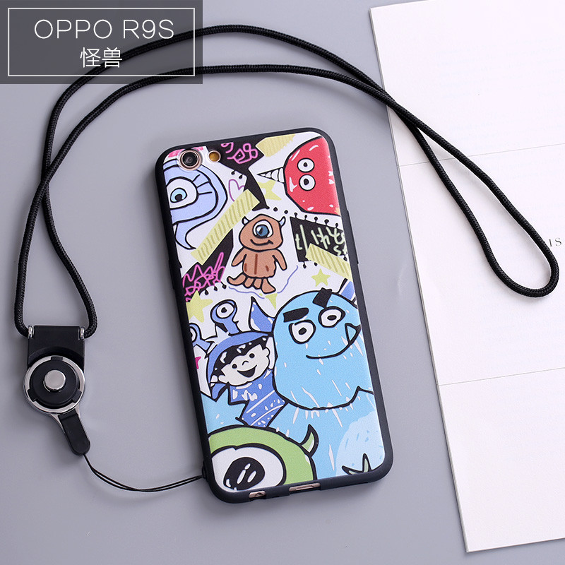 oppor9s手机壳0pp0r9sk硅胶poopr9s软壳opopR9s手机套r9splu 怪兽R9s