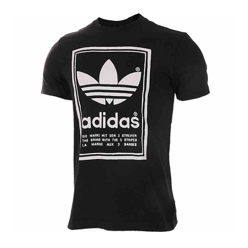 Adidas阿迪达斯三叶草2017新款男子运动休闲透气短袖T恤 2XL 2017新款/BP6154