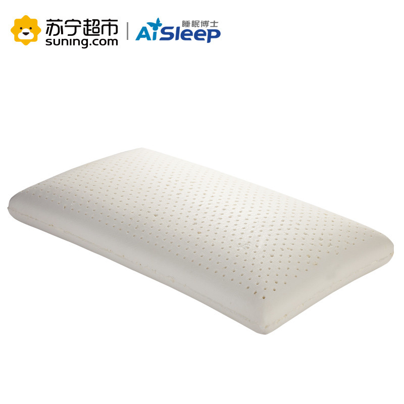 AiSleep 睡眠博士 加长型乳胶护颈椎枕头 枕芯 70*40*14cm 1.8m床 米色
