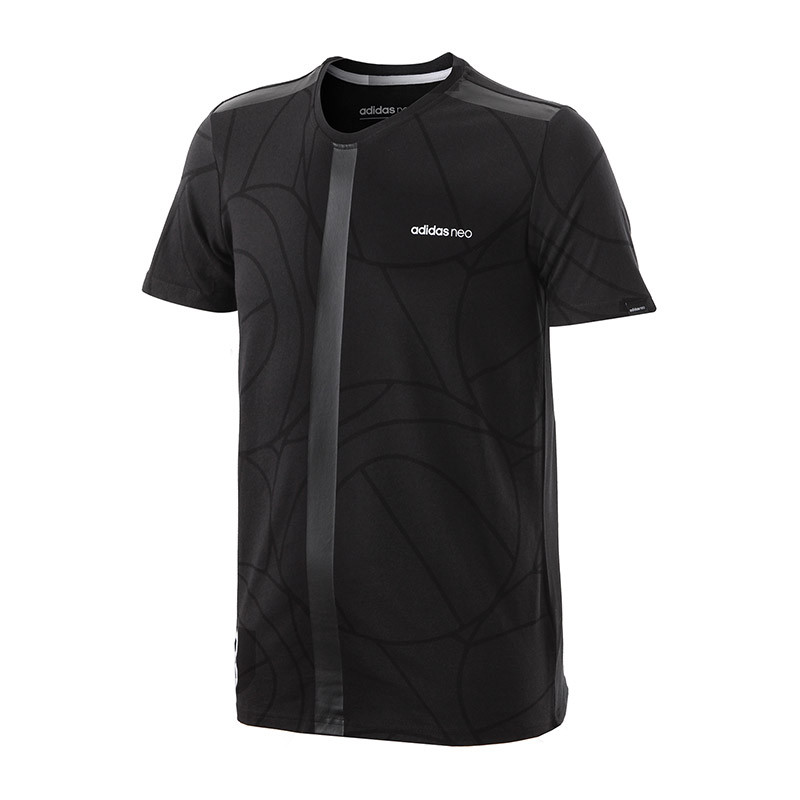 Adidas/阿迪达斯 短袖男装 NEO 运动休闲透气圆领T恤BQ0844 BQ0845 BK0579 黑色 2XL
