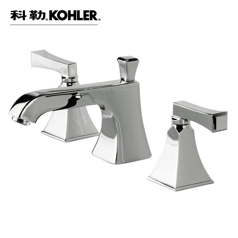 【苏宁自营】科勒梅玛8寸三孔脸盆冷热水龙头（艺术杆型把手）K-454T
