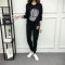 bw9新款加肥加大码女装胖妹妹秋装200斤胖mm裤子女宽松运动裤长裤哈伦裤 5XL【200-230斤】 1560烫钻帽子（热卖款）