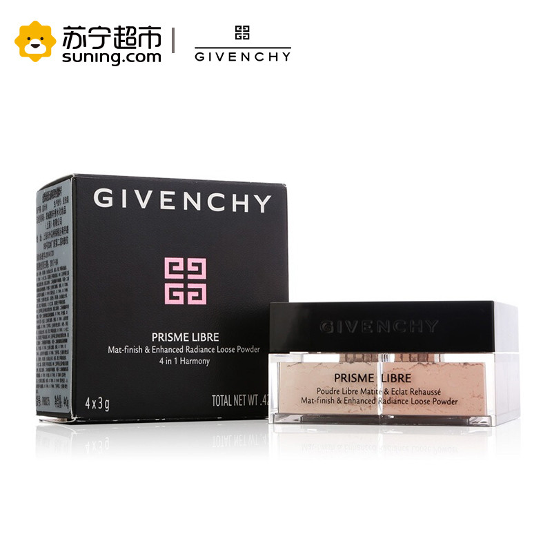 纪梵希（Givenchy）轻盈无痕明星四色散粉5号 4x3g （四宫格幻彩蜜粉 粉饼 定妆控油 多色）