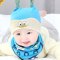 帽子春秋冬韩版婴儿帽子0-3-6-12个月宝宝胎帽幼儿帽男女童当季新品可爱卡通简约小清新多款多色可选 黄色帽子加三角巾A款 0-12个月头围（40-46