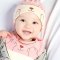 帽子春秋冬韩版婴儿帽子0-3-6-12个月宝宝胎帽幼儿帽男女童当季新品可爱卡通简约小清新多款多色可选 B款粉色单帽 0-12个月头围（40-46