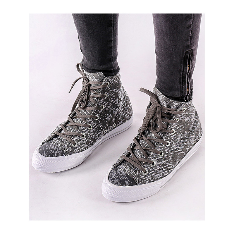 Converse/匡威 女鞋秋新款运动迷彩纺织涂层拼接高帮休闲鞋板鞋|553449