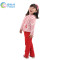 童装女 男正反可穿婴幼儿衣服儿童套装全棉高腰婴童裤子套装 80cm 红色