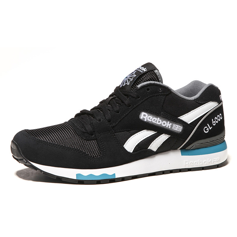 Reebok锐步男鞋休闲鞋2016新款GL 6000运动鞋AQ9751 黑色 42.5码