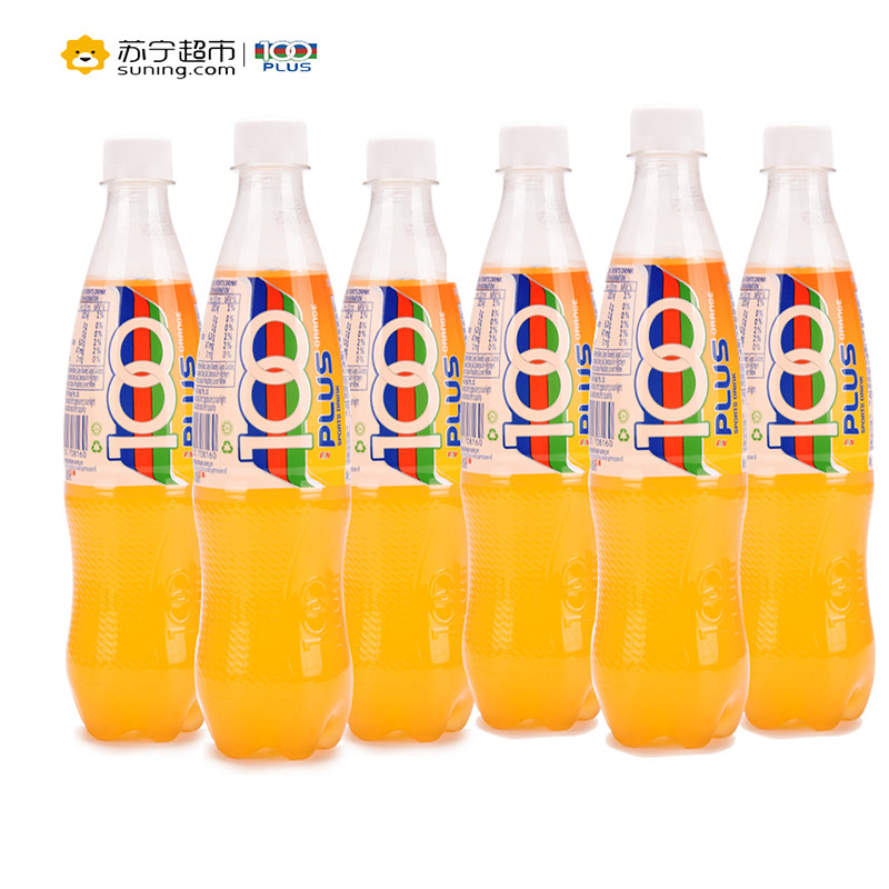 100冲劲橘子味运动饮料组合装500ml*6