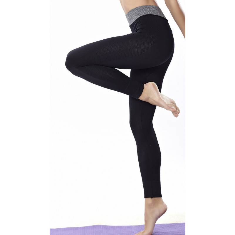 缔五季春夏季新款紧身健身裤女速干弹力修身显瘦瑜伽服跑步运动九分裤子7199# 神秘灰 L