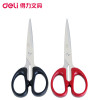 得力(deli)6009剪刀18cm 3把 合金不锈钢剪刀 办公剪刀 美工剪刀 颜色随机 学生裁剪用品