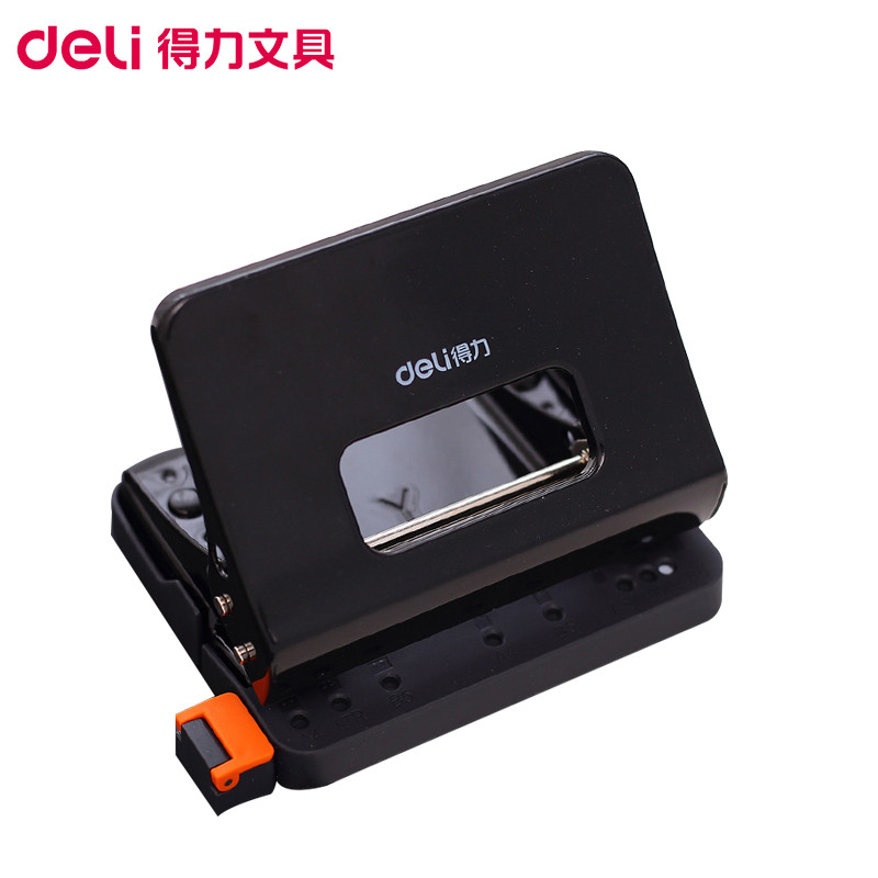 得力deli 0141 打孔机 颜色随机 文具装订 活页本打洞器打眼机 圆形孔打孔器 装订圈 手工纸张DIY多功能办公用