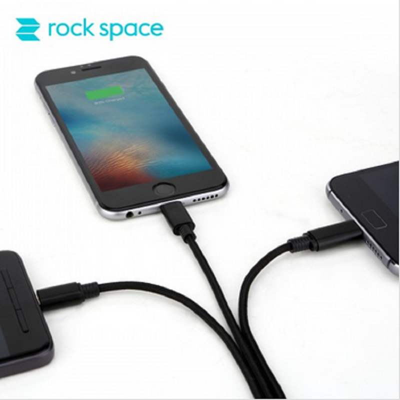 ROCK SPACE一拖三 充电线 B款