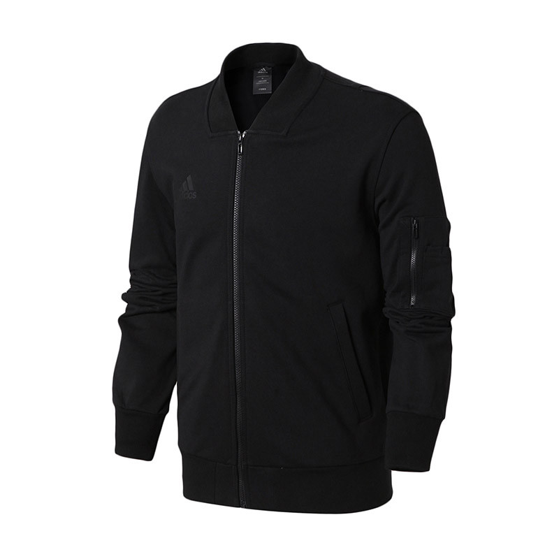 Adidas/阿迪达斯 男装运动服开衫立领夹克透气足球外套BR0263 黑色BR0263 S