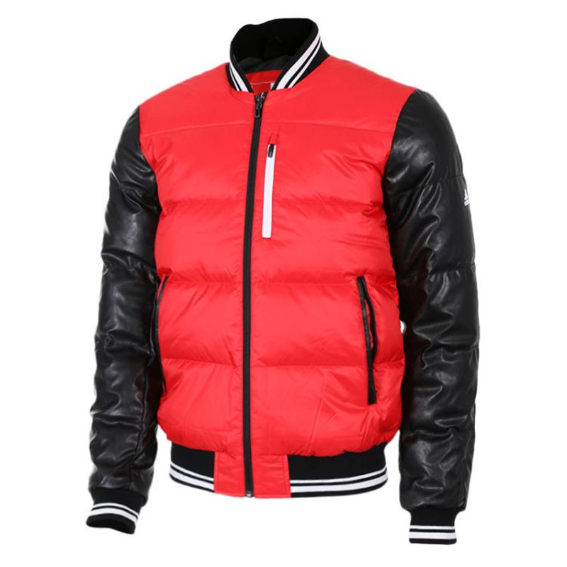 Adidas/阿迪达斯 男装 舒适保暖运动夹克立领时尚休闲羽绒服外套|AY3829 L(180/100A) AY3829