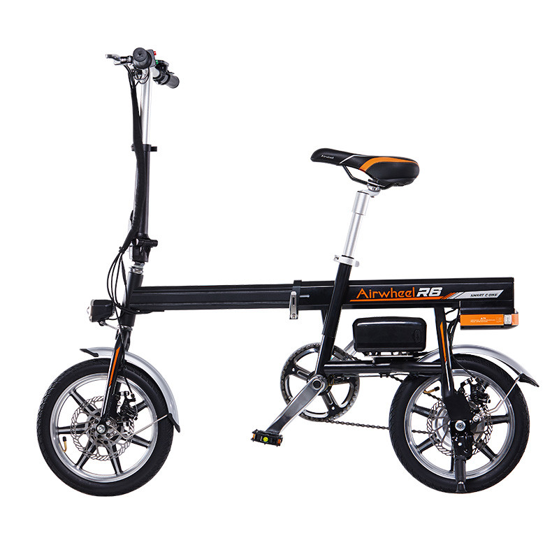 Airwheel爱尔威 电动车R6 一键电动伸缩智能折叠电动自行车折叠代步电瓶车
