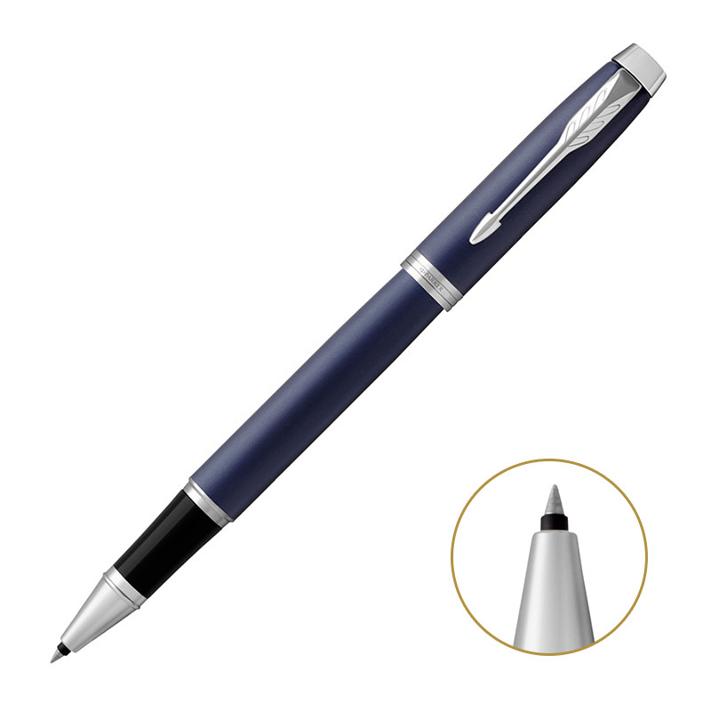派克PARKER 签字笔 IM蓝色白夹宝珠笔