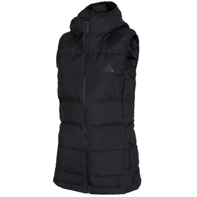 Adidas阿迪达斯女子背心2017秋冬新款运动休闲保暖连帽羽绒服BQ1943 XL BQ1943/17新款