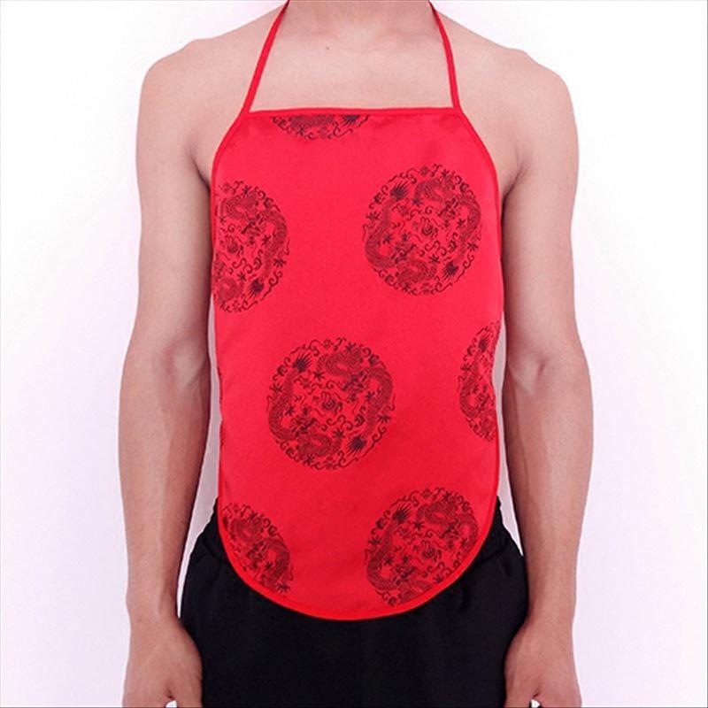 902新款包邮男式肚兜内衣男艾绒兜兜咖啡色中老年成人保暖护肚护胃防