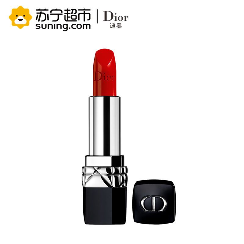迪奥(Dior)烈艳蓝金唇膏3.5g 999# 热卖色 烈艳口红 唇膏 滋润