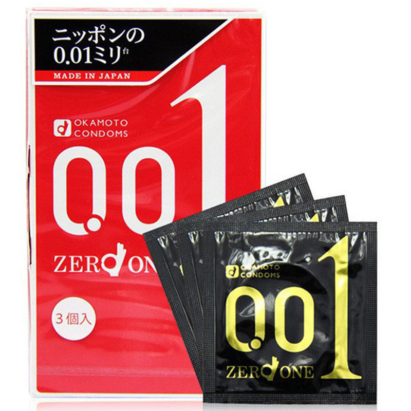 【苏宁自营】 冈本(OKAMOTO) 0.01超薄避孕套 3片装 爱要零距离