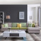 左右布艺沙发 简约现代大小户型客厅家具组合 可拆洗布艺沙发DZY2509 转二件正向+休单（配色绿58-8C）