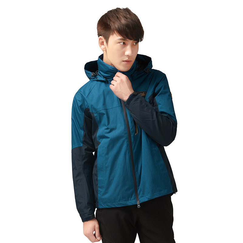 犸凯奴冲锋衣1254-1 深蓝色+藏青 XXL