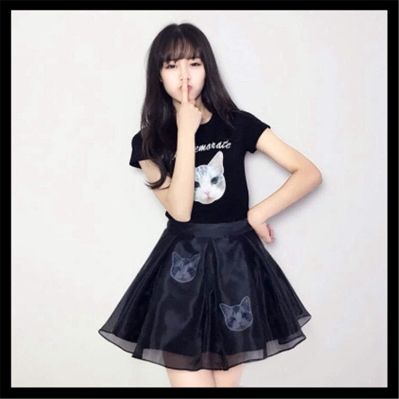 夏天连衣裙女2017新款韩版18学生套装裙00后25周岁两件套百搭裙子L5 XL 黑衣黑裙送礼品