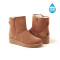 OZWEAR UGG OB181 增高防泼水雪地靴新款短筒女士羊毛雪地靴 栗色 35码