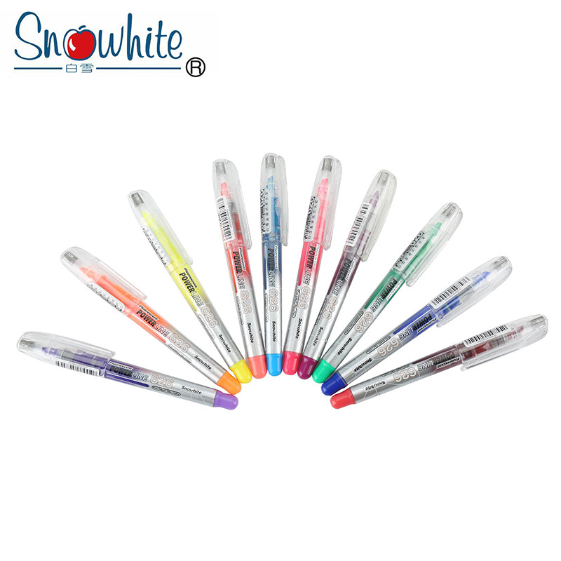 白雪（Snowhite）橙色/红色/黄色 荧光笔 PVP-626 （盒*12支）