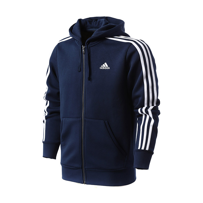 adidas阿迪达斯男子夹克外套2017新款运动休闲服装S98791 蓝色 XL