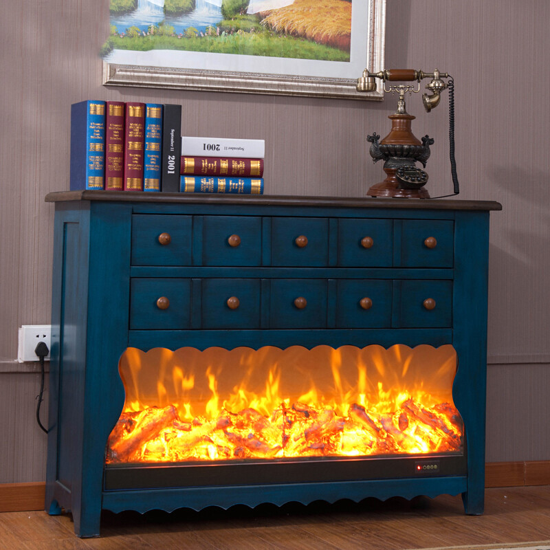 1.1米壁炉装饰柜_1 不含炉芯