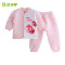 贝乐咿 TZN6366天使小猴保暖立领套装 7266粉色 90cm