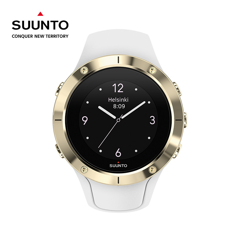suunto颂拓斯巴达酷跑精钢智能运动手表金色 金色