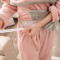 茵珠麗YinZhuli 绒质长袖月子服 秋冬季女士坐月子喂奶衣 秋冬天法兰绒保暖孕妇服哺乳家居服睡衣套装6884 XL 图色