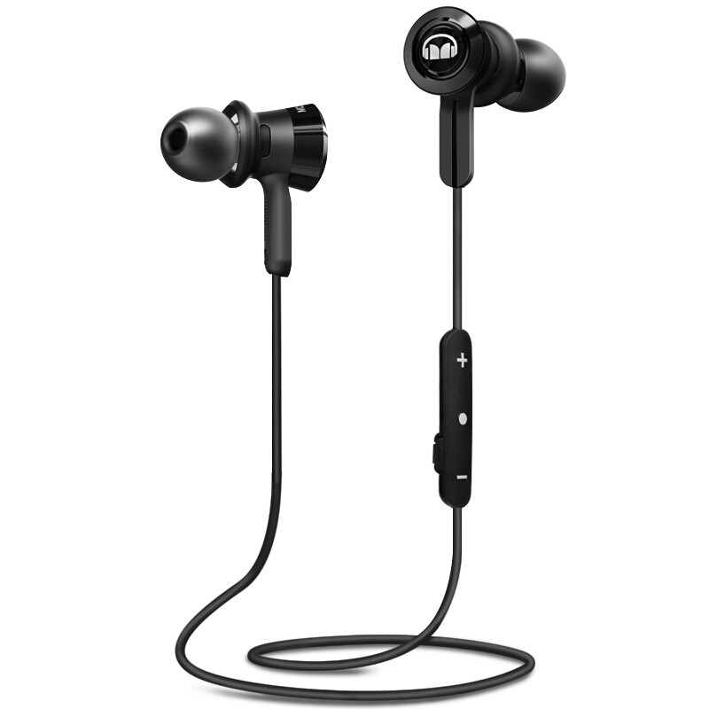 魔声（Monster）Clarity Wireless 灵晰 无线蓝牙耳机 厚重低音 带耳麦手机耳机 入耳式音乐耳机黑色