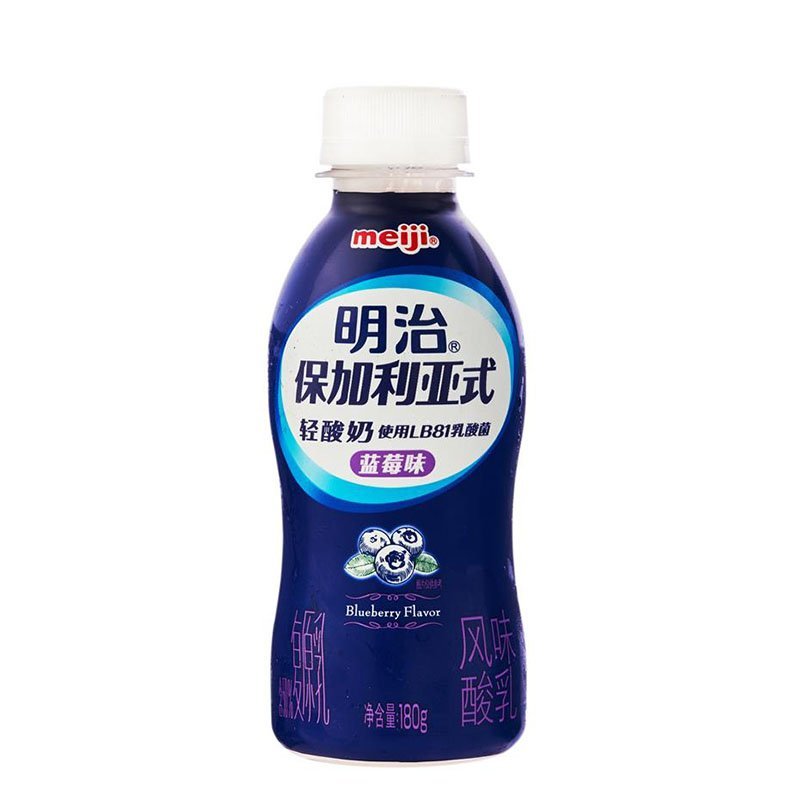 明治保加利亚式轻酸奶蓝莓味180g高清实拍图