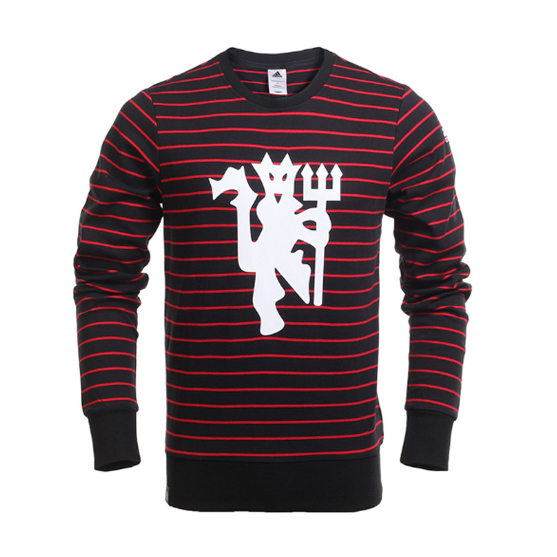 正品ADIDAS阿迪达斯2017秋季新款男子曼联卫衣套头衫卫衣AZ3668 M AZ3667