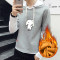 狮臣SHICHEN 2023年秋季新款男士卫衣套头韩版潮青少年时尚百搭运动卫衣男装圆领运动卫衣男 WY1760黑色 XXXL