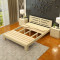 艾帛利(AIBOULLY) 床 实木床1.8米双人床 简约现代1.5米橡胶木床 木质单人床1.2米实木床家具 1.2*2.0m标准床
