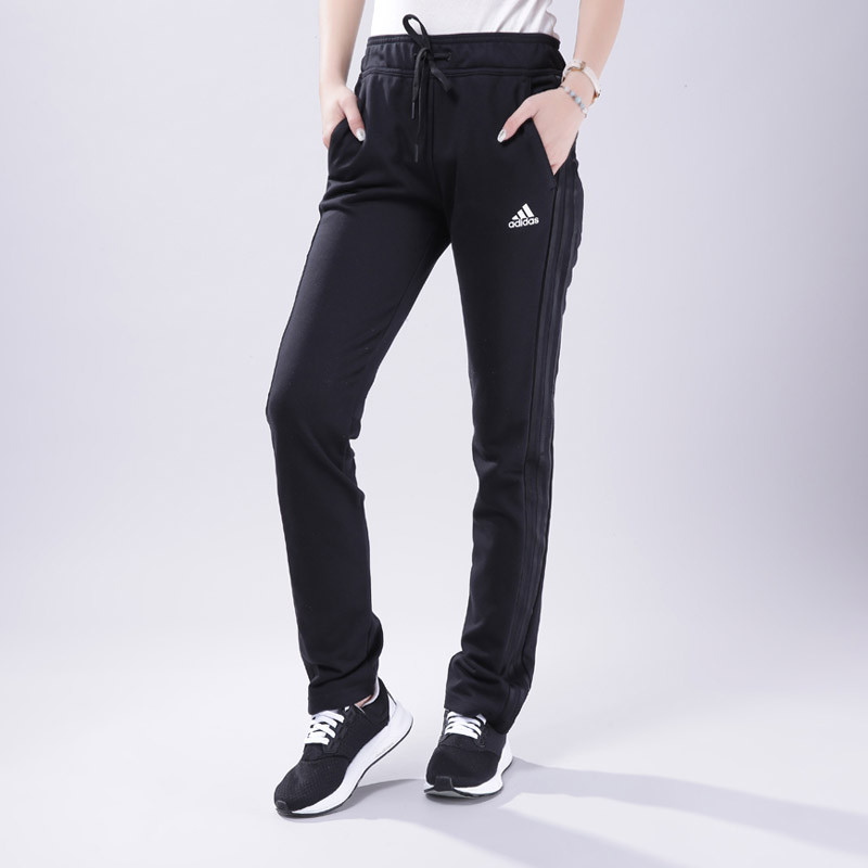 adidas阿迪达斯女子运动长裤2017新款休闲运动服CF3666 XXL 黑色