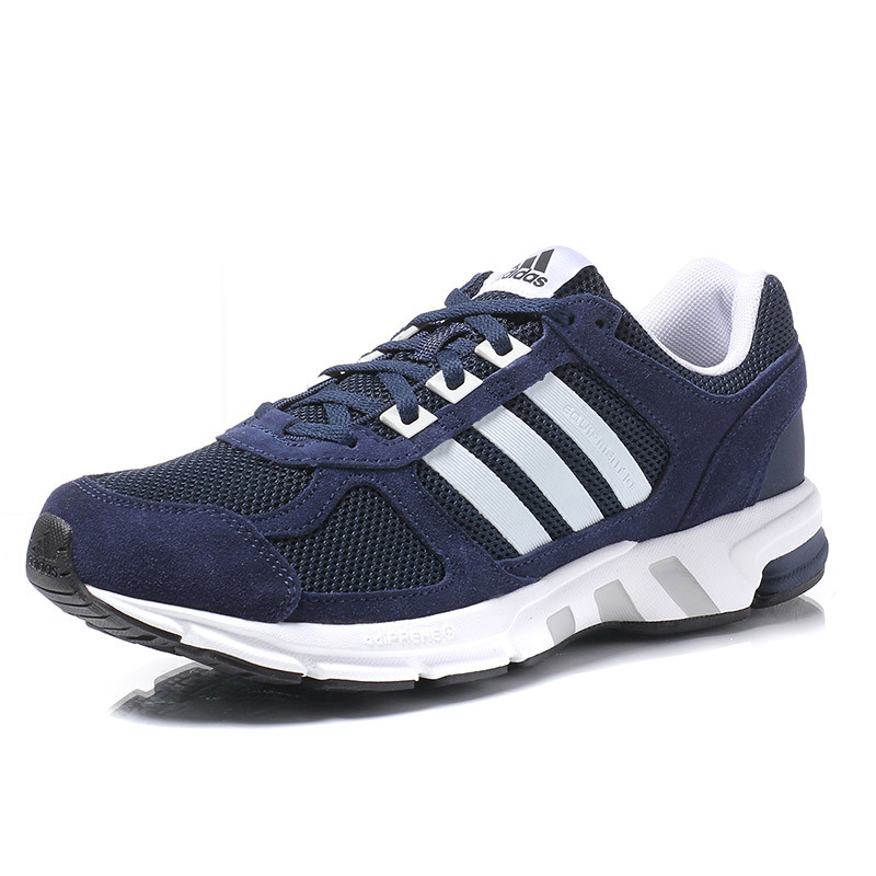 Adidas/阿迪达斯 男鞋 Equipment 10透气运动跑步鞋 BW1264 蓝色 40码