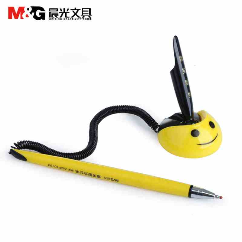 晨光文具台笔 AGP16103 黑0.5 签字笔中性笔固定笔服务台笔桌面笔 24支装yz