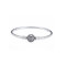 PANDORA潘多拉 闪烁心形密镶扣925银手链 590743CZ 17cm