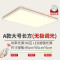 led客厅灯长方形原木灯具日式简约现代北欧卧室灯铁艺实木吸顶灯 A款95*65无极调光