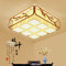 新中式吸顶灯客厅布艺简约中国风大古典复古卧室餐厅书房 直径60*60CM+赠送LED光源