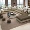 驰友(CHIYOU) 沙发布艺沙发建议现代中大户型U型布艺沙发组合 两件套